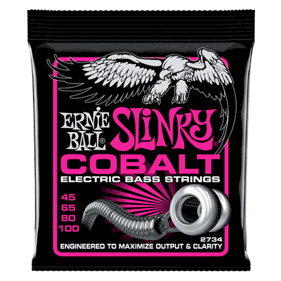 SET DE CUERDAS PARA BAJO ERNIE BALL SUPER SLINKY COBALT 45 - 100