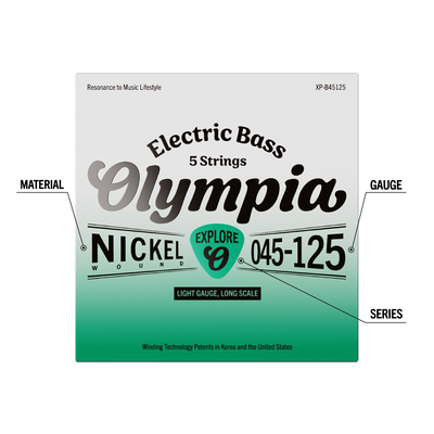 Imagen 2 del producto Set Bajo Eléctrico 5 45-125 XP-B45125 Olympia