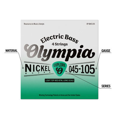 Imagen 2 del producto Set de Cuerdas para Bajo Eléctrico 45-105 XP-B45105 Olympia