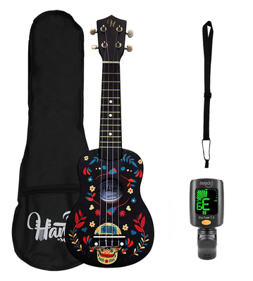 Pack Ukelele Soprano Hana Ukatr+Funda+Afinador+strap Allegro
