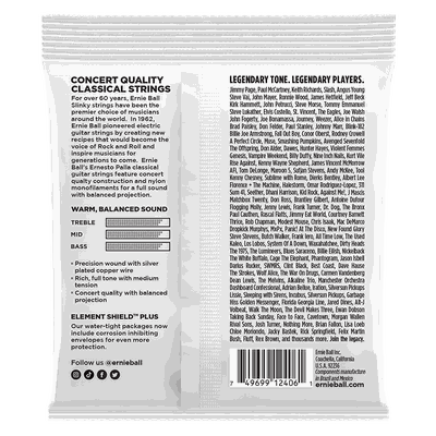 Imagen 2 del producto Cuerdas Black Nylon Guitarra Clásica Ernesto Palla Ernie Ball 2406