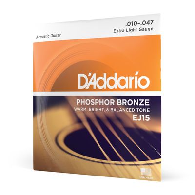 Set de cuerdas Guitarra Fósforo Bronze EJ15 X-Lite Daddario