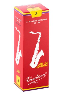 Cajas de cañas Saxo Tenor JAVA RED Nº3.0 SR273R Vandoren