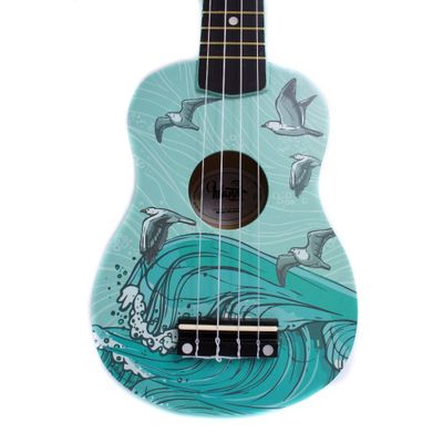 Imagen 2 del producto Ukelele Soprano Hana diseño Mar + Funda HN-SEA