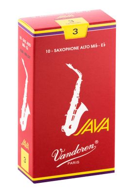 Cajas de cañas Saxo Alto JAVA RED Nº3.0 SR263R Vandoren
