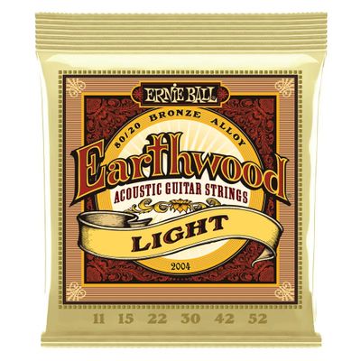 SET DE CUERDAS ERNIE BALL EARTHWOOD BRONZE 11–52