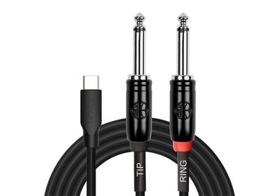 Cable USB-C a 2 Plug 45748 Mono 3M UY-C-392B-3 Kirlin