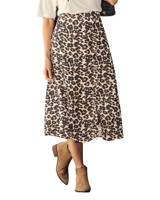 Leonisa Falda coulotte silueta amplia con botones decorativos J2031 Estampado