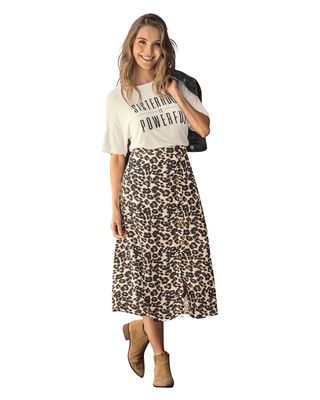 Imagen 2 del producto Leonisa Falda coulotte silueta amplia con botones decorativos J2031 Estampado