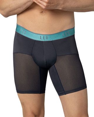 Leo Boxer Masculino Deportivo 033272N Gris Oscuro