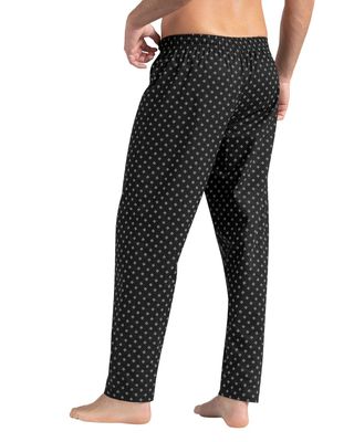 Imagen 2 del producto Leo Pantalón largo en algodón cómodo y funcional para hombre 033334 Negro Estampado