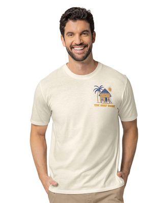 Leo Camiseta manga corta con estampado localizado y cuello redondo M2881S Marfil Estampado