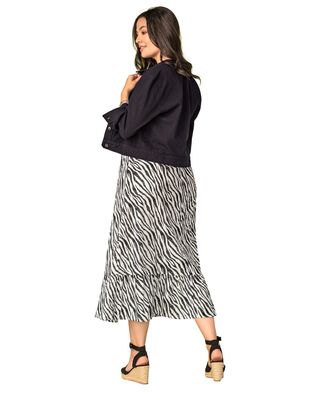 Imagen 2 del producto Leonisa Falda larga estampado animal print con elástico en cintura F6182 Animal Print