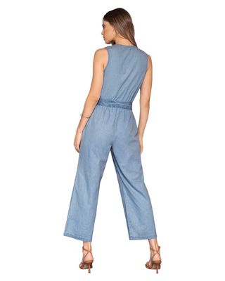 Imagen 2 del producto Leonisa Enterito largo manga sisa F6253 Azul Claro