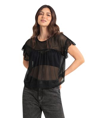 Leonisa Ropa Exterior Camiseta F7052  Negro