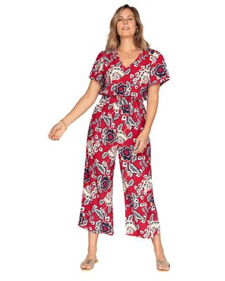 Leonisa Enterito largo con elástico en cintura y recogido en hombros F6771 Estampado