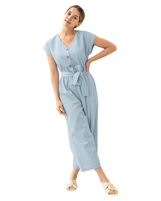 Imagen 1 del producto Leonisa Enterito largo con tira anudable F6235 Indigo