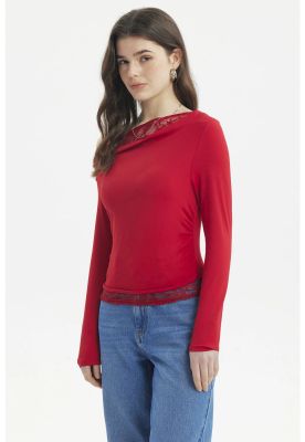 Imagen 2 del producto Polera Mujer Ajustado Rojo