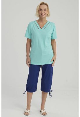 Imagen 2 del producto Polera Mujer Lisa Turquesa - ll