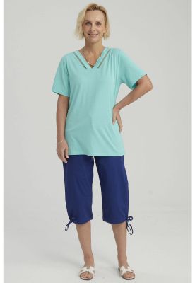 Imagen 2 del producto Polera Mujer Lisa Turquesa - ll