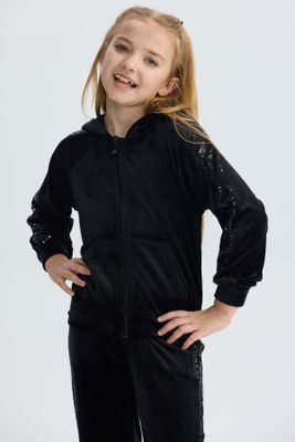 Imagen 2 del producto Polerón Niña Plush Negro