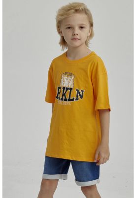 Imagen 2 del producto Polera Niño Print Posicional Naranjo