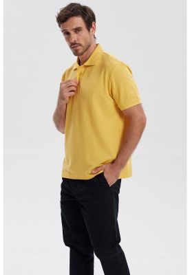 Imagen 2 del producto Polera Hombre Piqué Básica Lisa Naranjo - ll