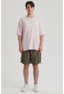 Imagen 1 del producto Polera Hombre Texto Frontal Rosa