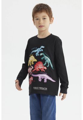 Imagen 2 del producto Polera Niño Fosforescente Negro