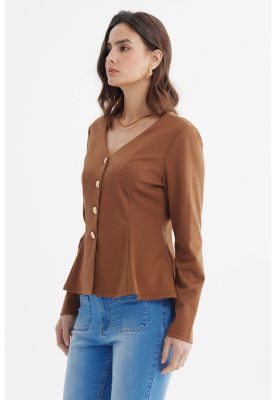 Imagen 2 del producto Blazer Mujer Ajustado Café