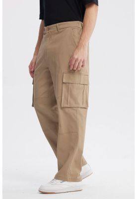 Imagen 2 del producto Pantalón Hombre Cargo Wide Leg Kaki