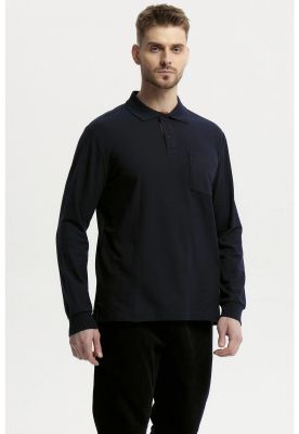 Imagen 2 del producto Polera Hombre Pique Básica Azul Marino - ll