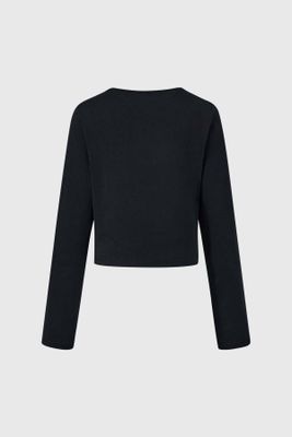 Imagen 2 del producto Polera Niña Crop Con Print Negro