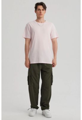 Imagen 2 del producto Polera Hombre Long Fit Básica Rosado Claro