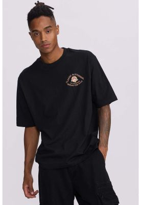 Imagen 1 del producto Polera Hombre Doble Print Wester Negro