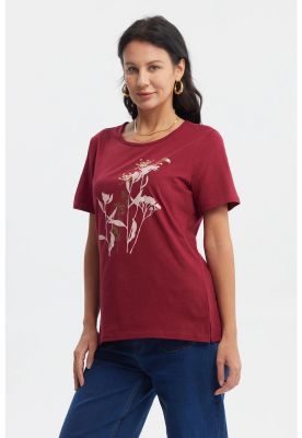 Imagen 2 del producto Polera Mujer Print Posicional Rojo