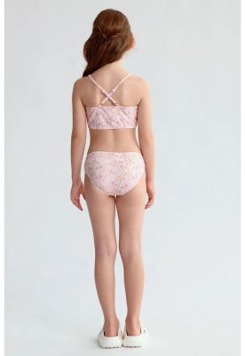 Imagen 2 del producto Traje De Baño Niña Espalda Cruzada Rosado