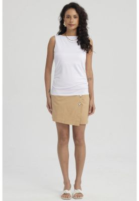 Polera Mujer Doble Capa Delantera Blanco