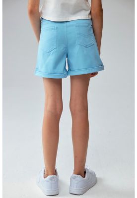 Imagen 2 del producto Short Niña Gabardina Básico Celeste