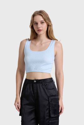 Imagen 1 del producto Polera Mujer Seamless Celeste