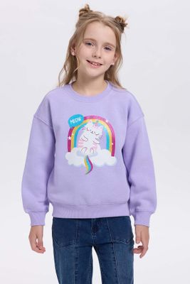 Imagen 1 del producto Polerón Niña Print Básico Lila