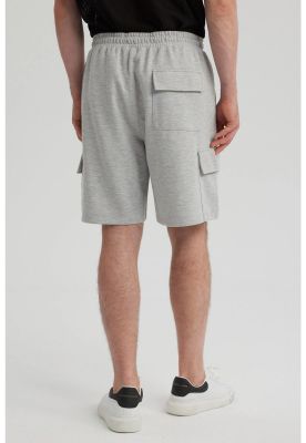 Imagen 2 del producto Bermuda Hombre Cargo Gris Melange