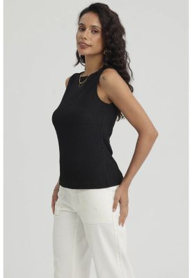 Imagen 2 del producto Polera Mujer Con Bote Textura Negro