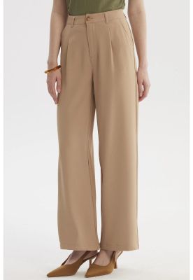 Imagen 1 del producto Pantalón Mujer Sastrero Calce Recto Beige Oscuro