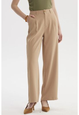 Imagen 2 del producto Pantalón Mujer Sastrero Calce Recto Beige Oscuro