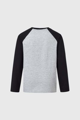 Imagen 2 del producto Polera Niño Parches Gris