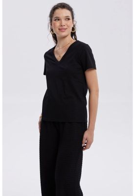 Imagen 2 del producto Polera Mujer Lisa Negro - lV