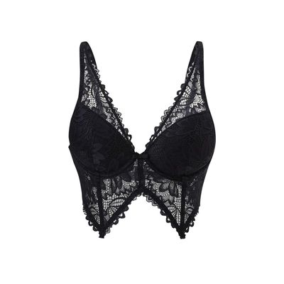 Sostén Mujer Bralette Copa Soft Encaje Negro Fashion's Park