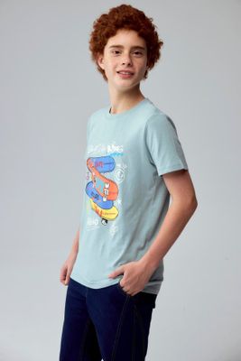 Imagen 2 del producto Polera Niño Básica Estampada Aqua
