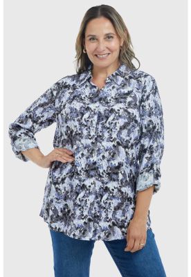 Blusa Mujer Estampada Negro ll